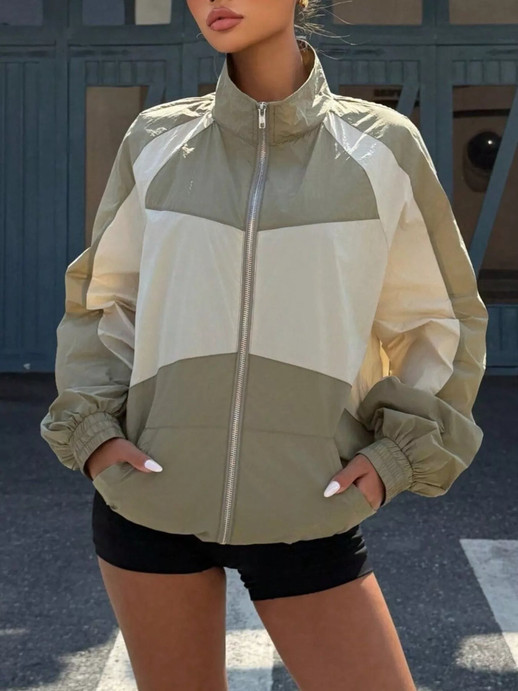 Block Zip-up Jacket (9)