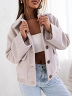 Button-down Long Sleeve Outerwear