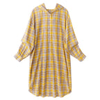 Mid-length Cotton Cardigan Plaid Loose Sunscreen Shirt photo 3