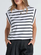 Striped Round Neck Tank (2)