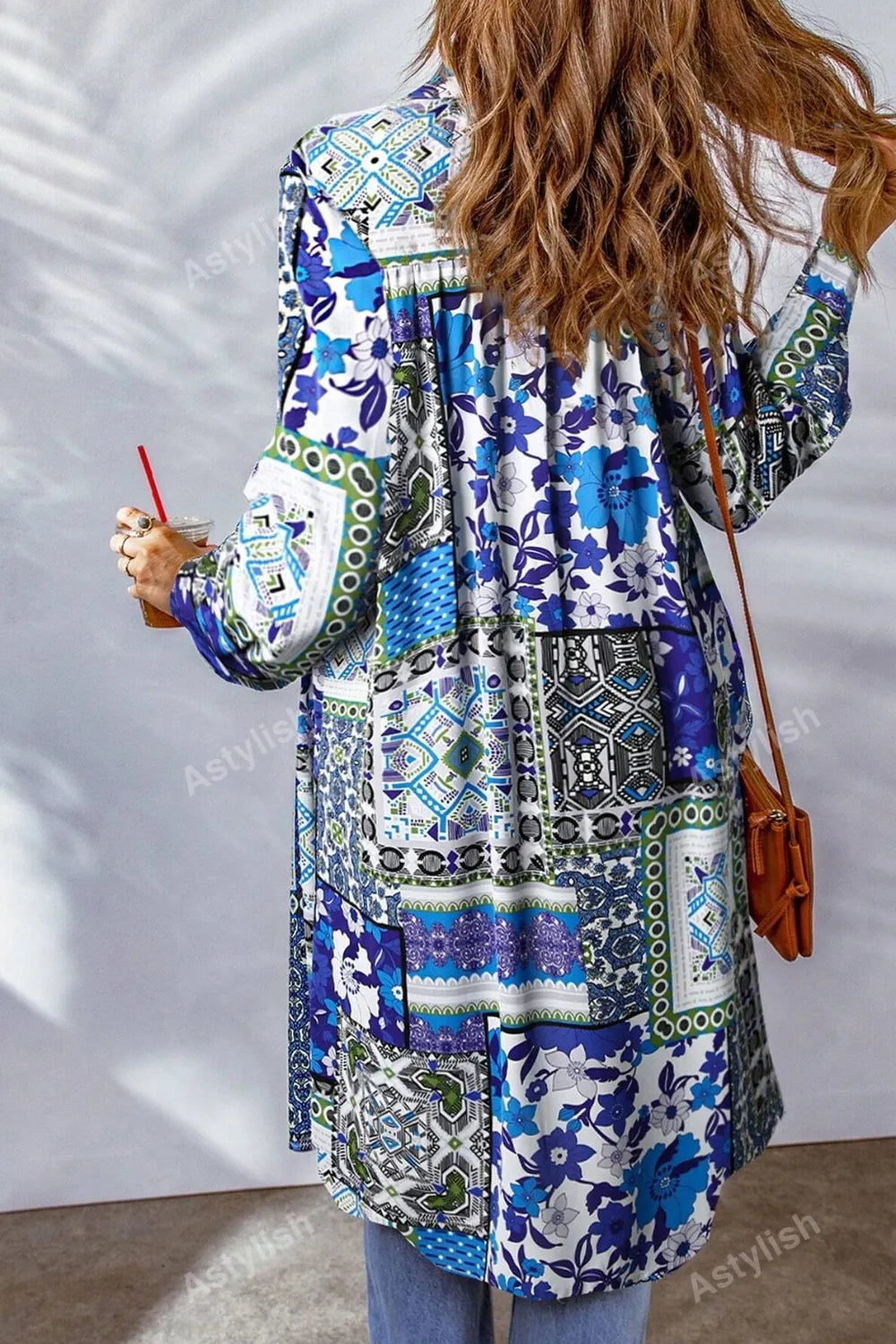 Printed Button Up Long Sleeve Cardigan (8)