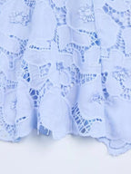 Floral Lace Short Sleeve Midi Dress (21)