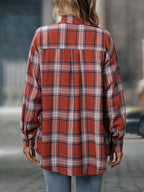 Plaid Button-down Oversized Shirt (11)