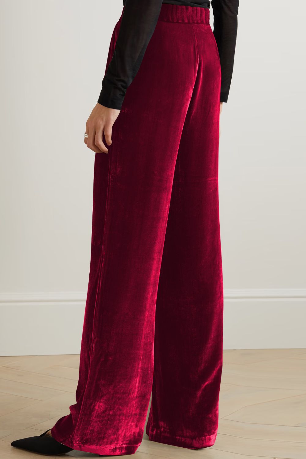 Loose Fit High Waist Long Pants Pockets (17)