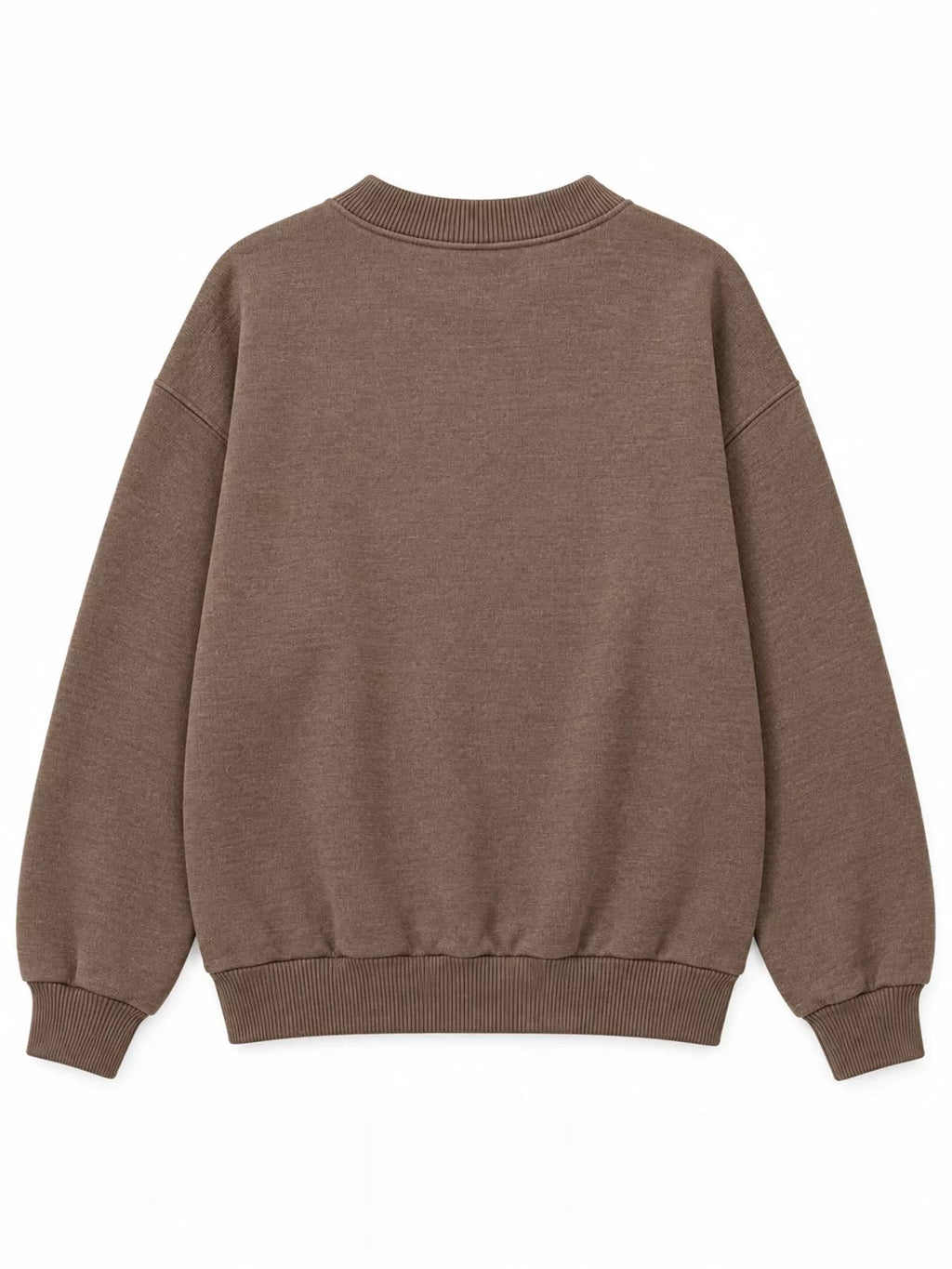 Oversized Mock Neck Long Sleeve Sweatshirt (47)