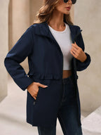 Outdoor Waterproof Long Sleeve Hooded Windbreaker (3)