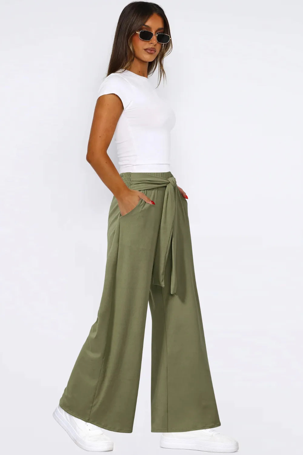 Tied Wide Leg Pants Pockets (6)