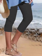 Full Size Cropped Casual Leggings Plus