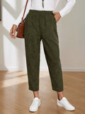 Corduroy Pocket High-waist Solid Color Straight Casual Pants variant CJTZ258861601AZ|CJTZ258861602BY|CJTZ258861603CX|CJTZ258861604DW