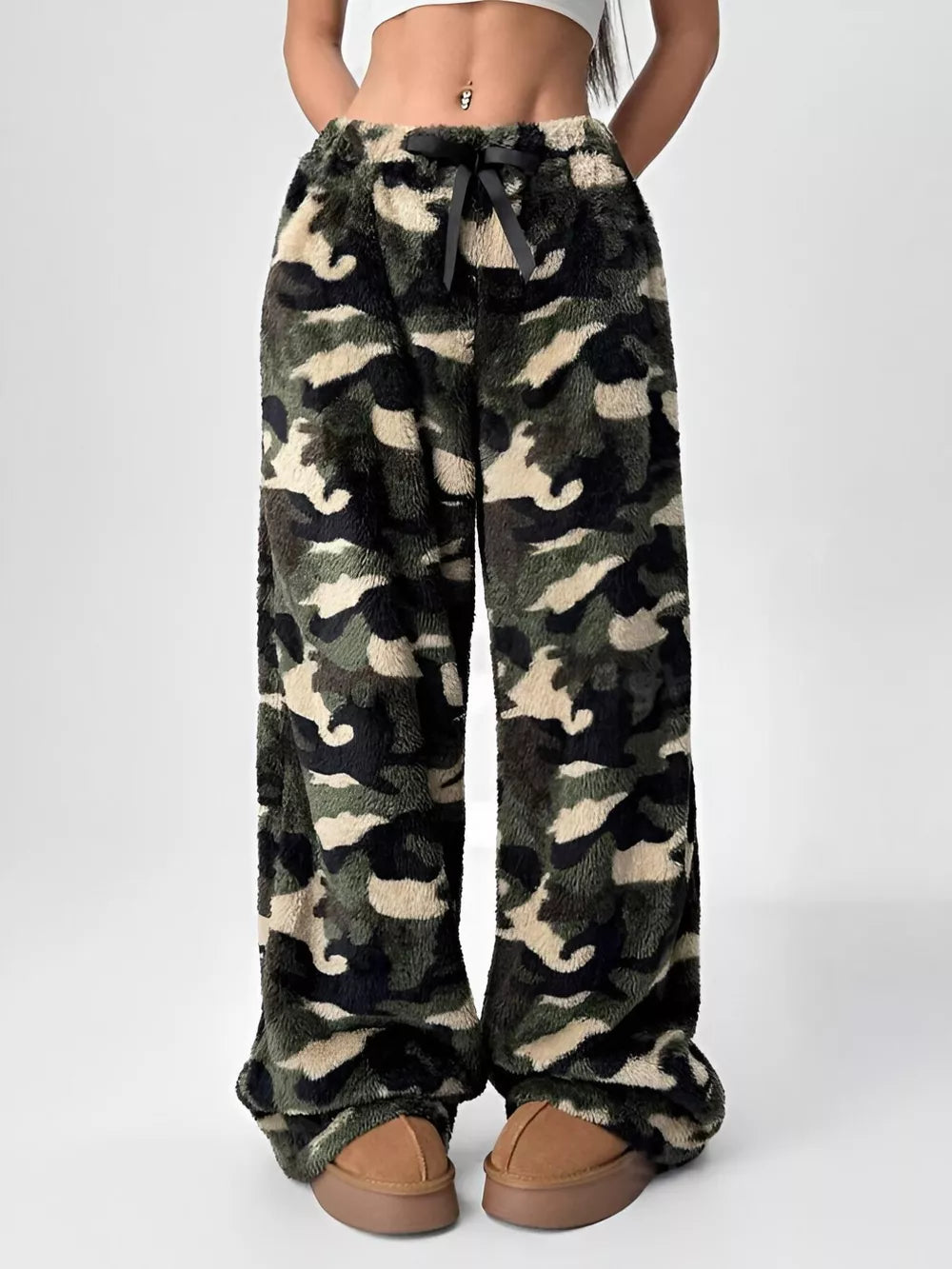 Leopard Wide Leg Plush Pants (8)