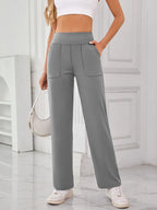 High Waist Active Pants Pockets (9)
