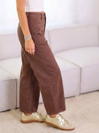 Wide-leg Jeans Front Patch Pockets (3)