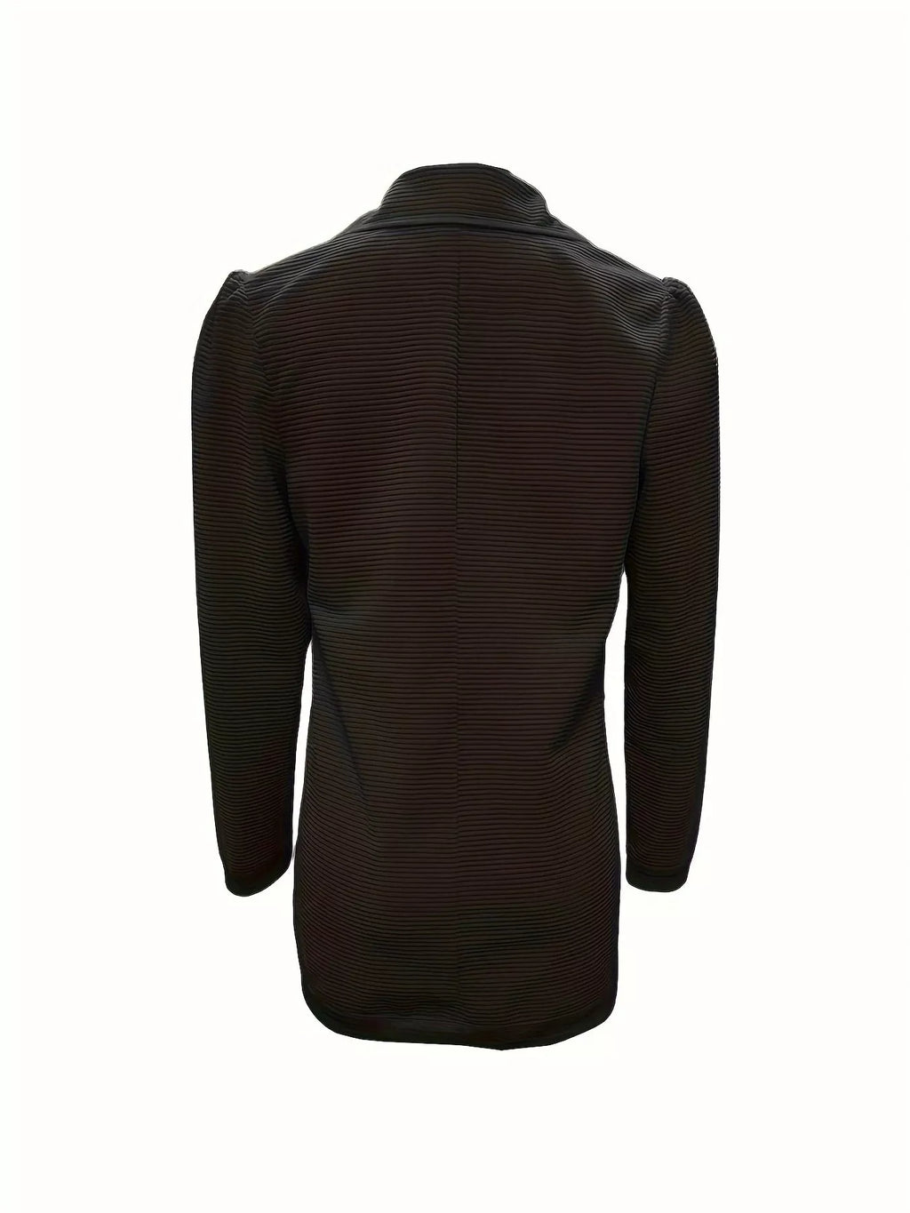 Texture Knit Double-breasted Blazer (15)