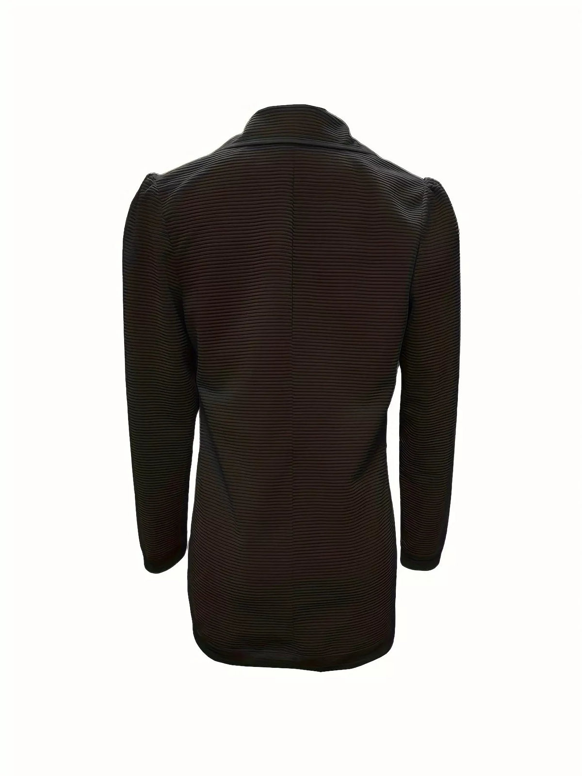 Texture Knit Double-breasted Blazer (15)