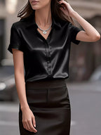 Satin Short-sleeve Shirt (9)