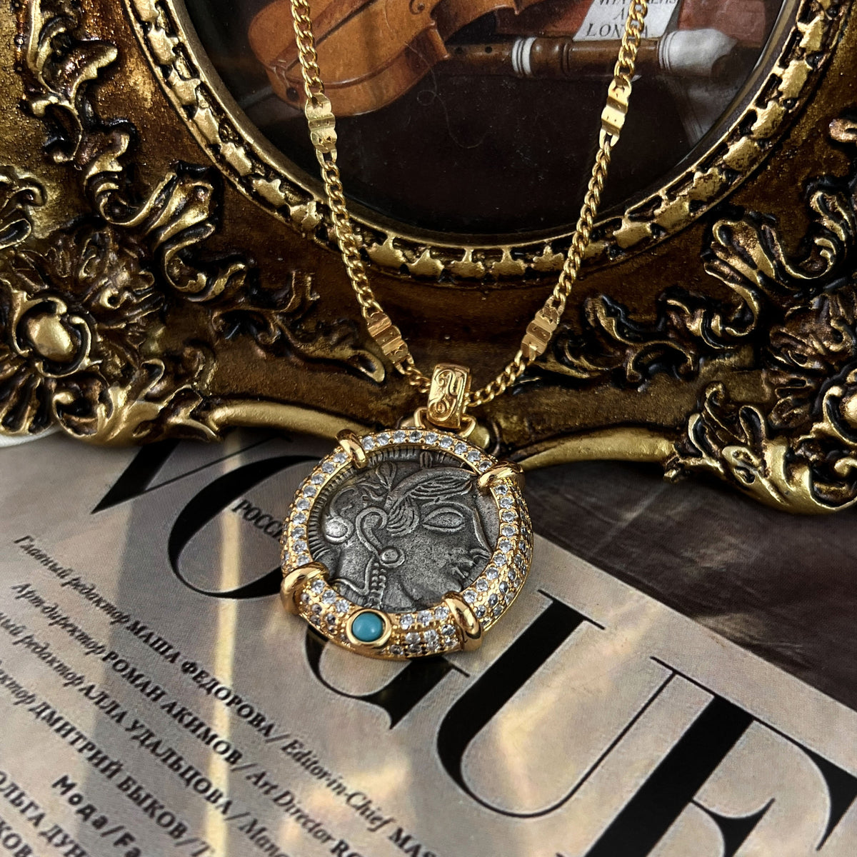 Vintage Athena Necklace Sweater Chain Special-interest photo 3