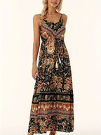 Printed Scoop Neck Midi Cami Dress (8)