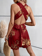 Crisscross Back Printed Romper (5)