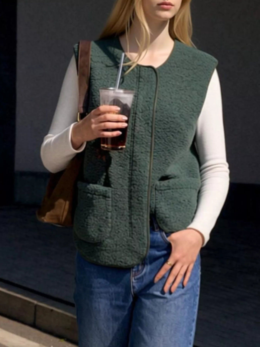 Sherpa Sleeveless Vest Coat (14)