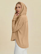 Full Size High-low Dropped Shoulder Long Sleeve Hoodie (11)
