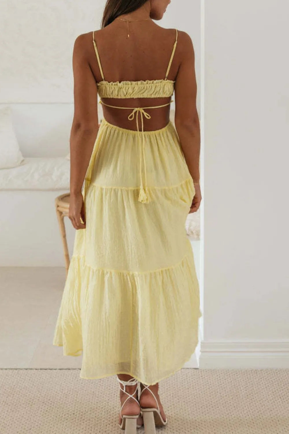 Cutout Square Neck Midi Cami Dress (19)