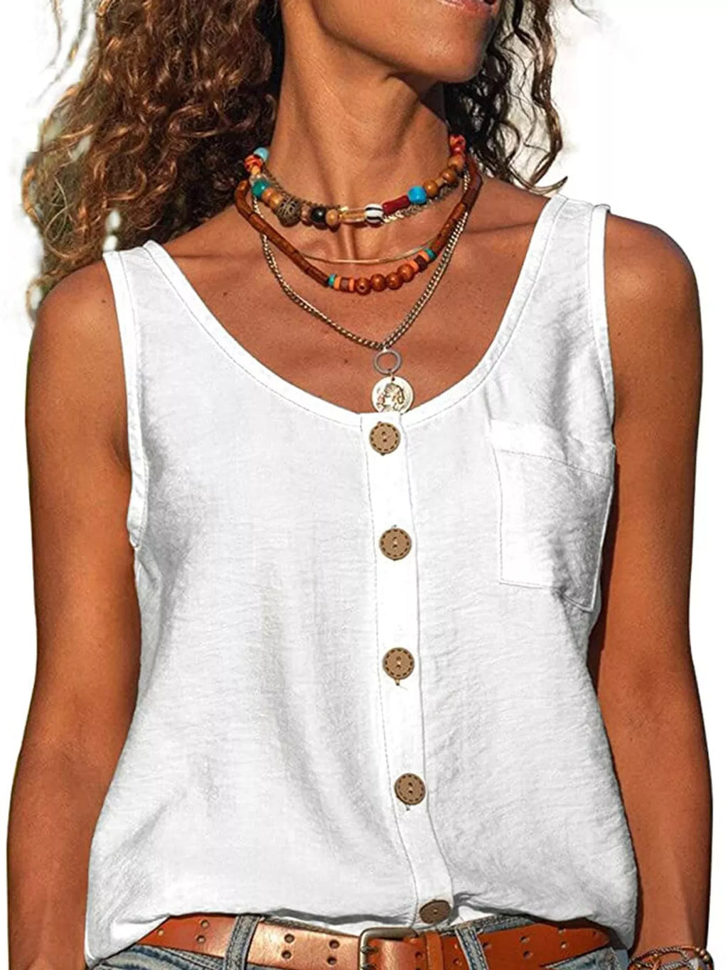 Full Size Casual Round Neck Tank Plus (35)