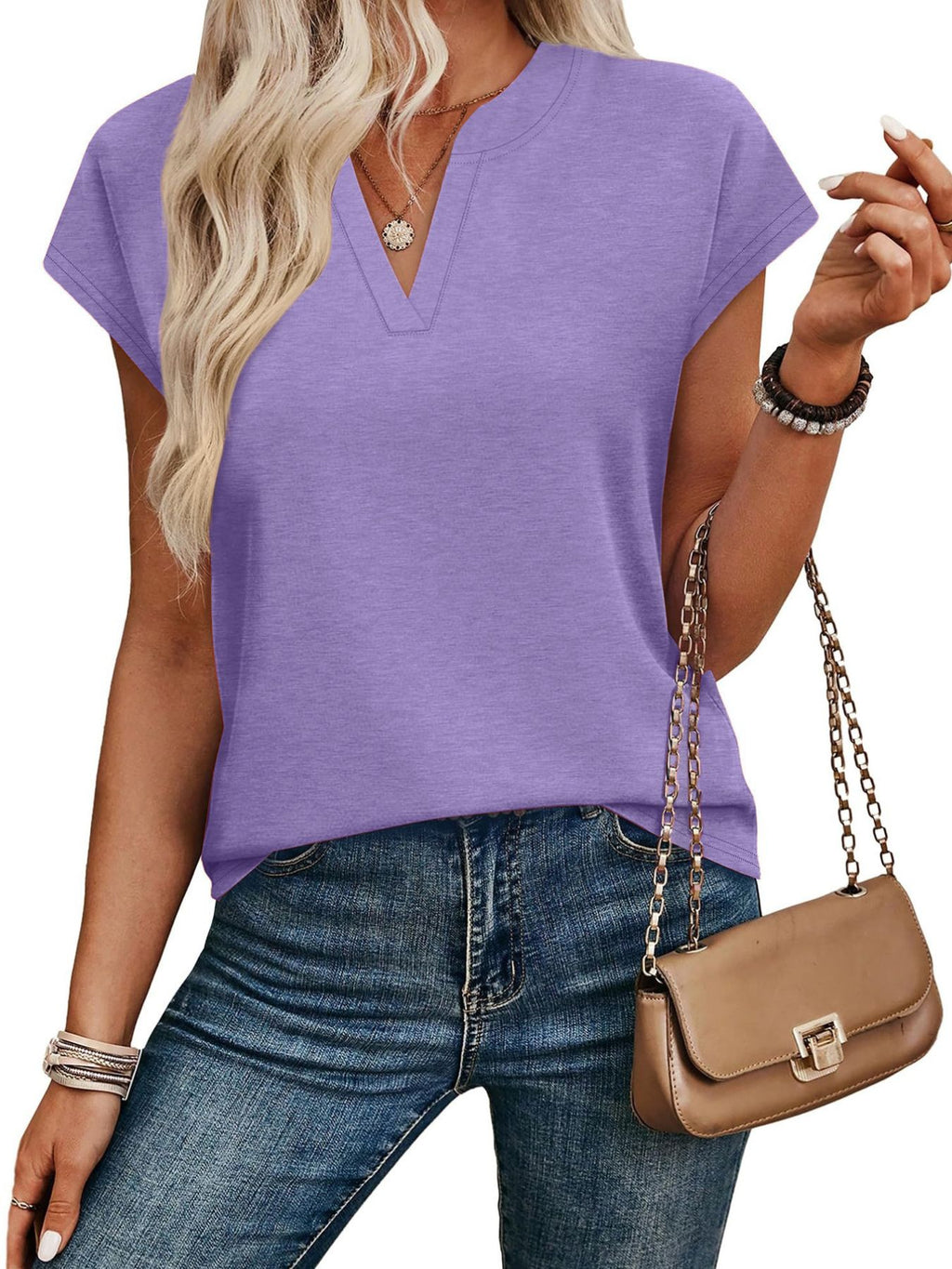 Notched Short Sleeve T-shirt (23)