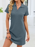 Johnny Collar Short Sleeve Dress (3)
