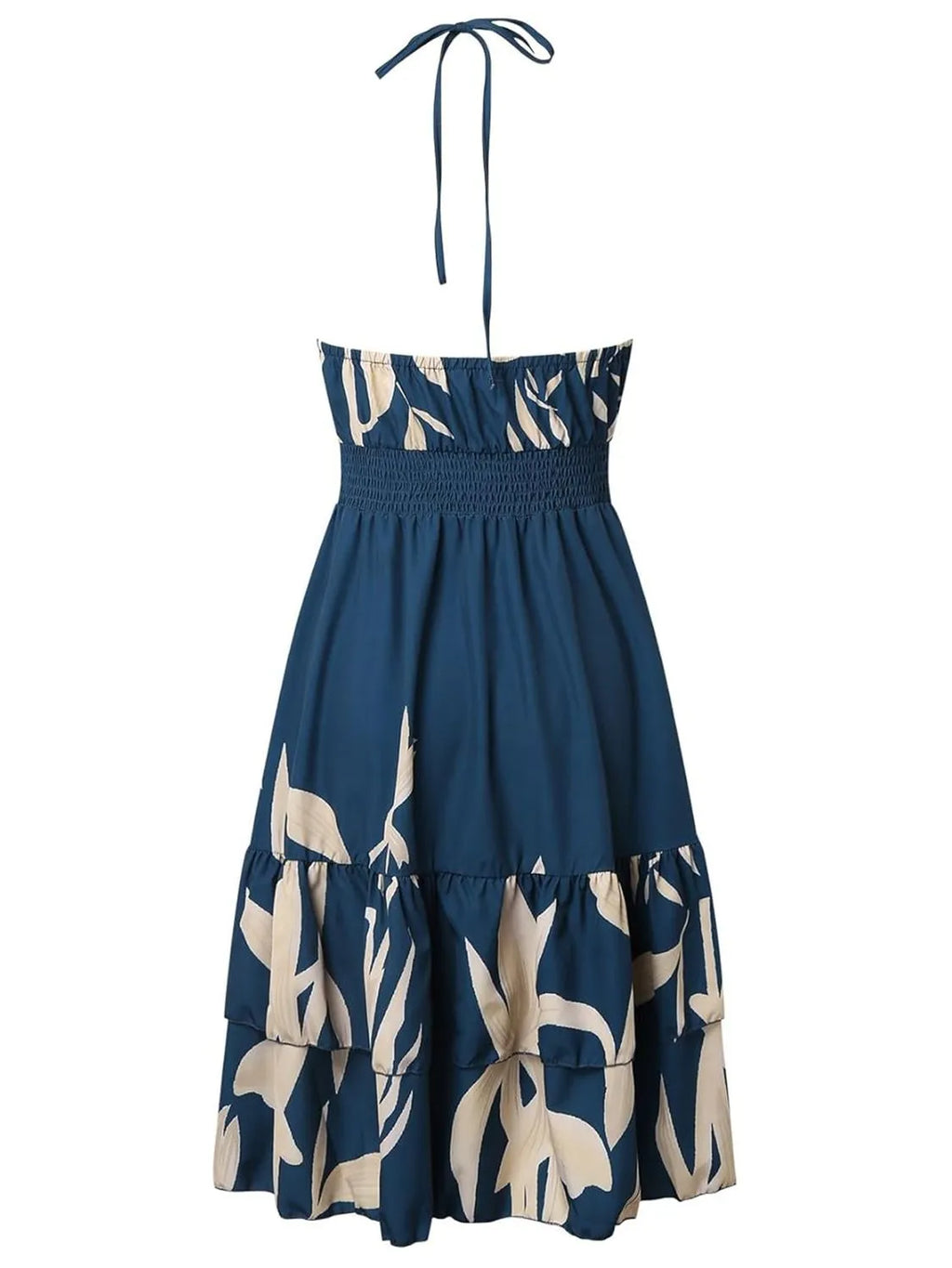 Paisley Print Halter Neck Mini Dress (10)