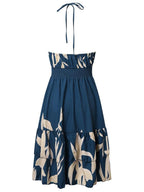 Paisley Print Halter Neck Mini Dress (10)