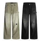 American Retro Tattered Jeans photo 1