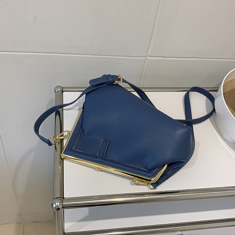 All-match Messenger Bag Irregular Textured One-shoulder photo 2