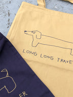 Dachshund Illustration Two-color Thin Canvas Bag photo 4