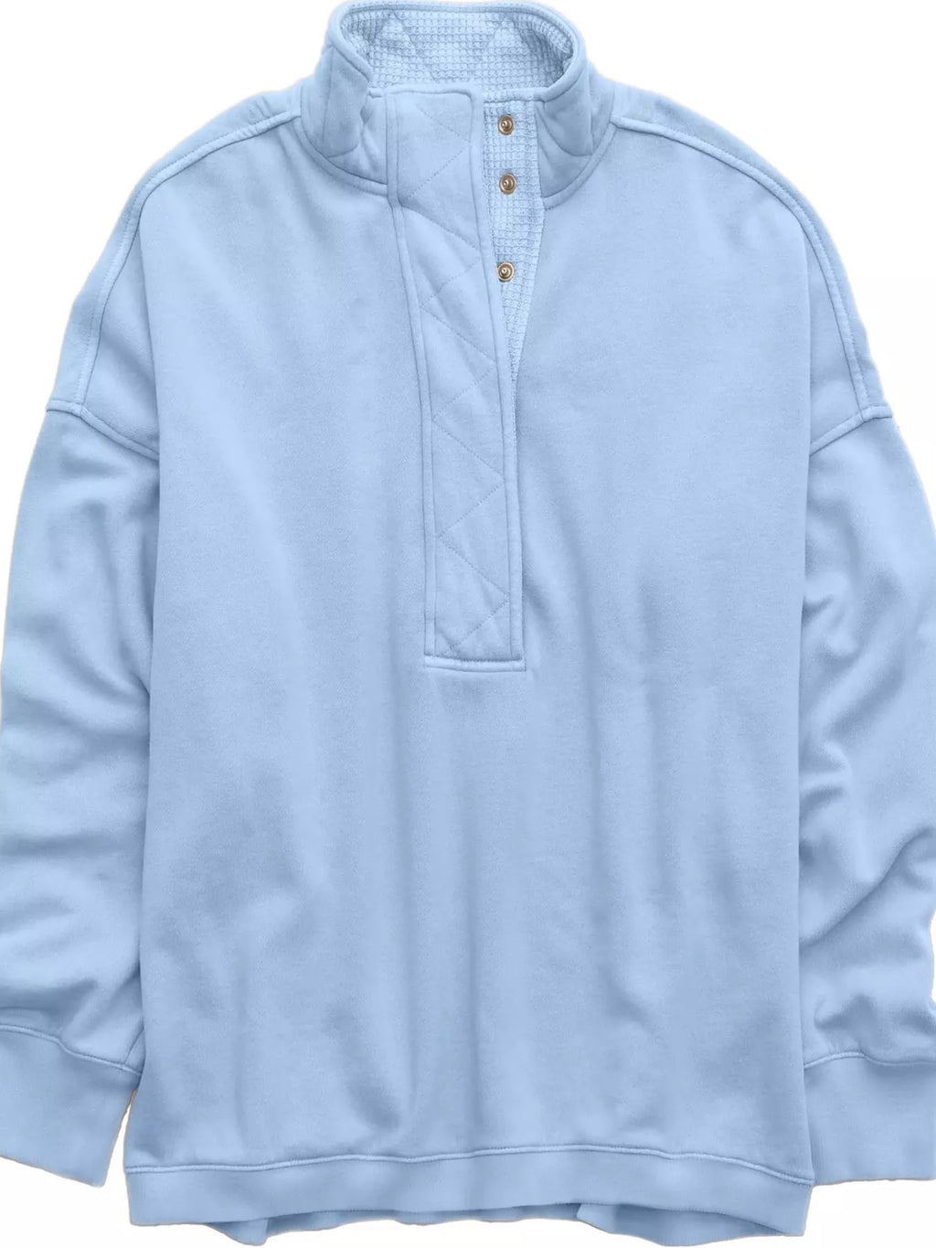 Half Snap Dropped Shoulder Sweatshirt (6)