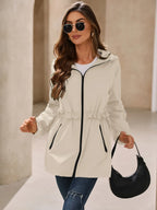 Outdoor Waterproof Long Sleeve Hooded Windbreaker (11)