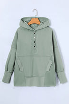 Quarter-snap Dropped Shoulder Hoodie (25)
