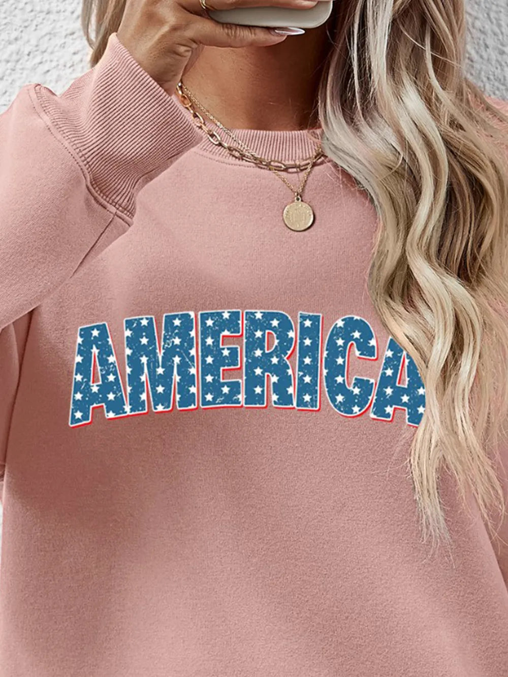 Round Neck Dropped Shoulder Sweatshirt (20)
