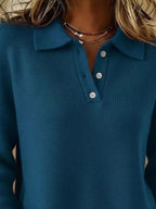 Full Size Button Detail Drop Shoulder Sweater Plus (21)