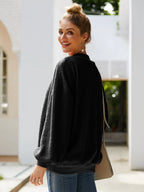 Mock Neck Dropped Shoulder Sweatshirt (5)