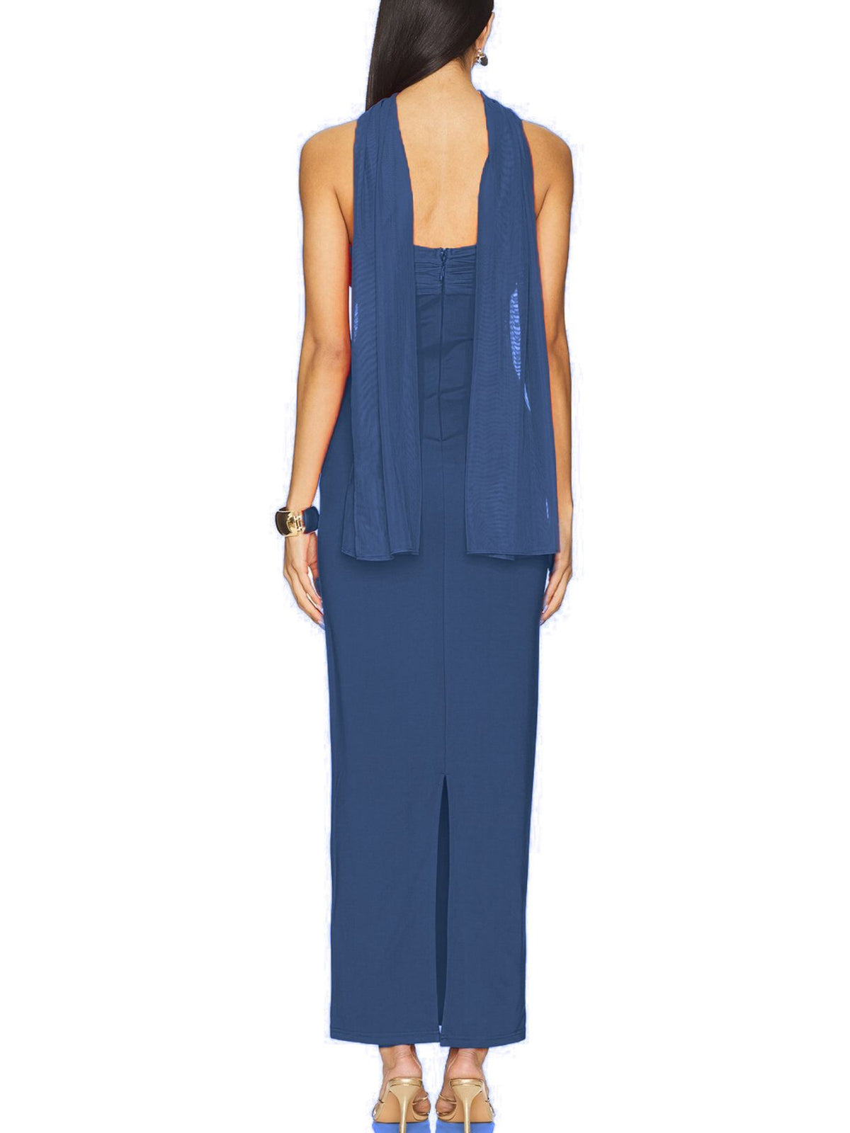 Ruched Tube Maxi Dress (10)