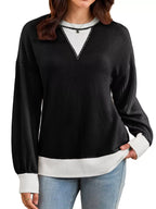 Contrast Dropped Shoulder Sweatshirt (20)
