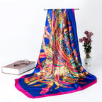 Silk Scarf Multi-functional Small Satin Shawl photo 11