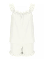 Ruffle Trim Sleeveless Top Shorts Set (5)