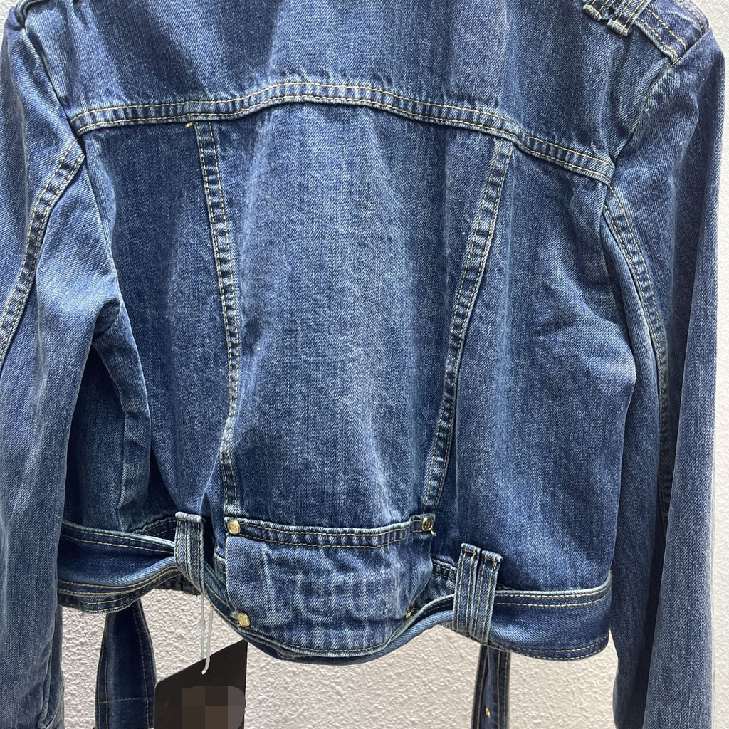 Button Denim Loose Top photo 16