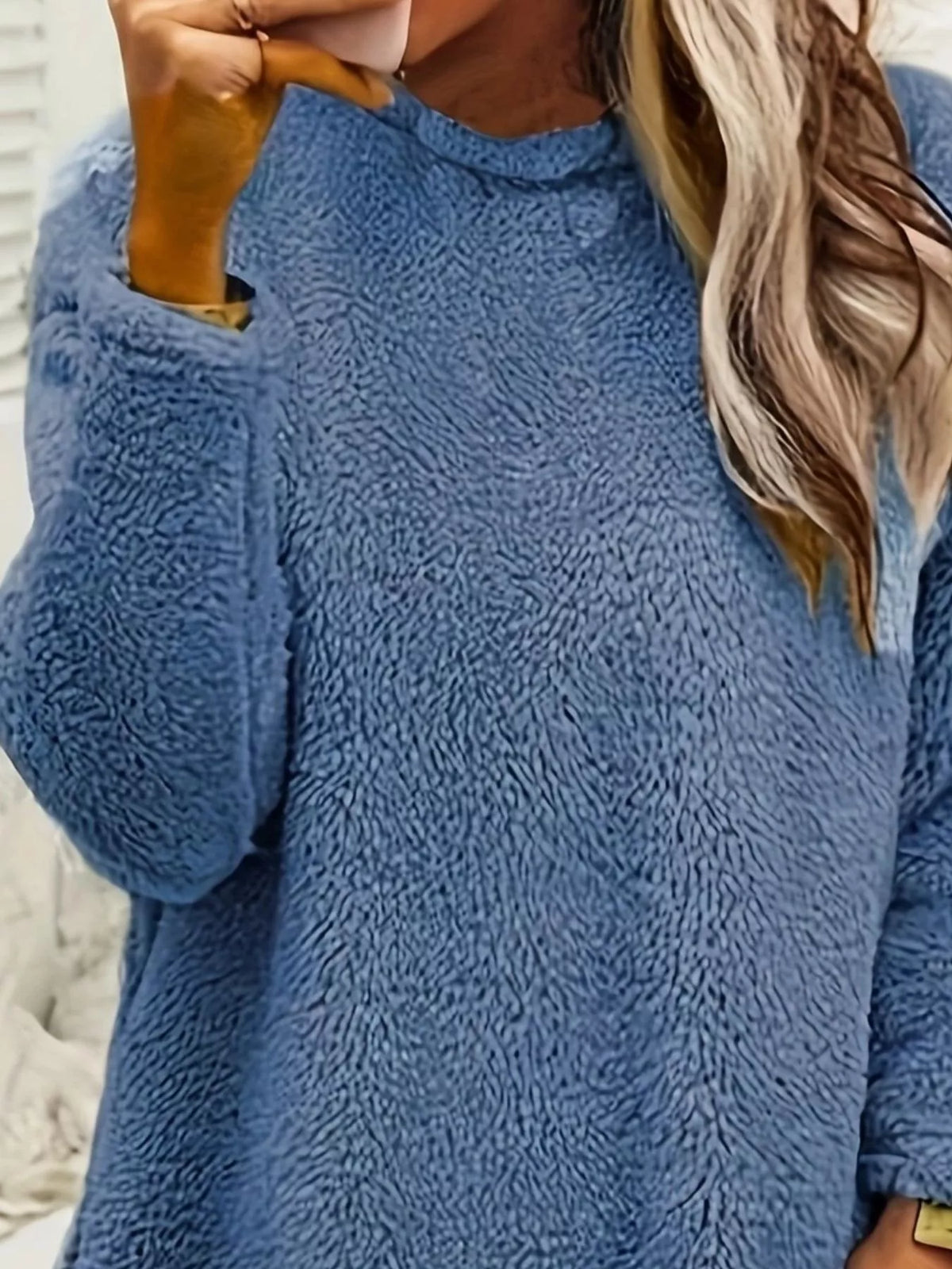 Fleece Long Sleeve Sweatshirt (6)
