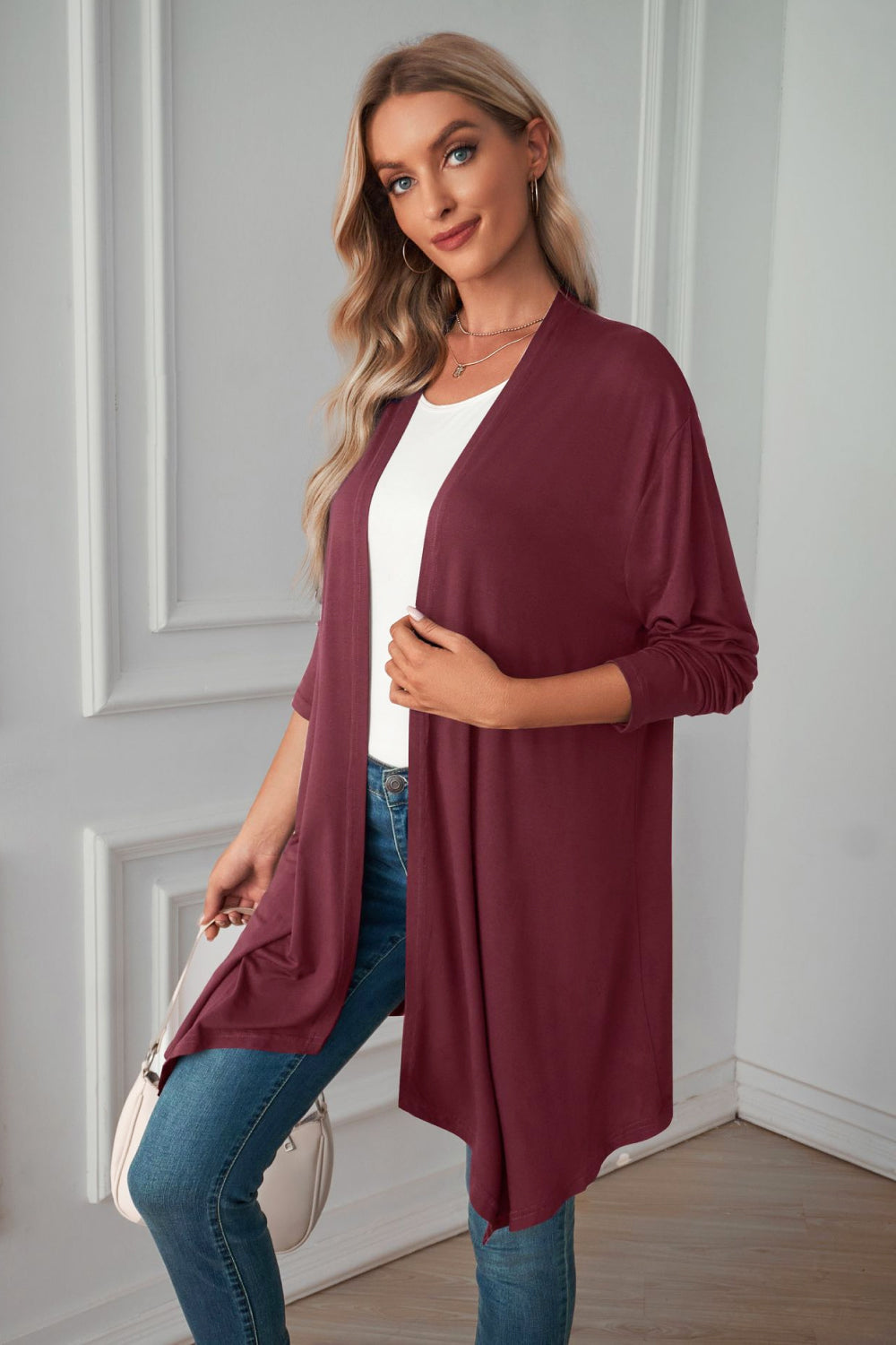 Open Front Long Sleeve Cardigan (18)