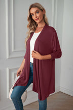 Open Front Long Sleeve Cardigan (18)