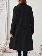 Lapel Collar Longline Coat (10)