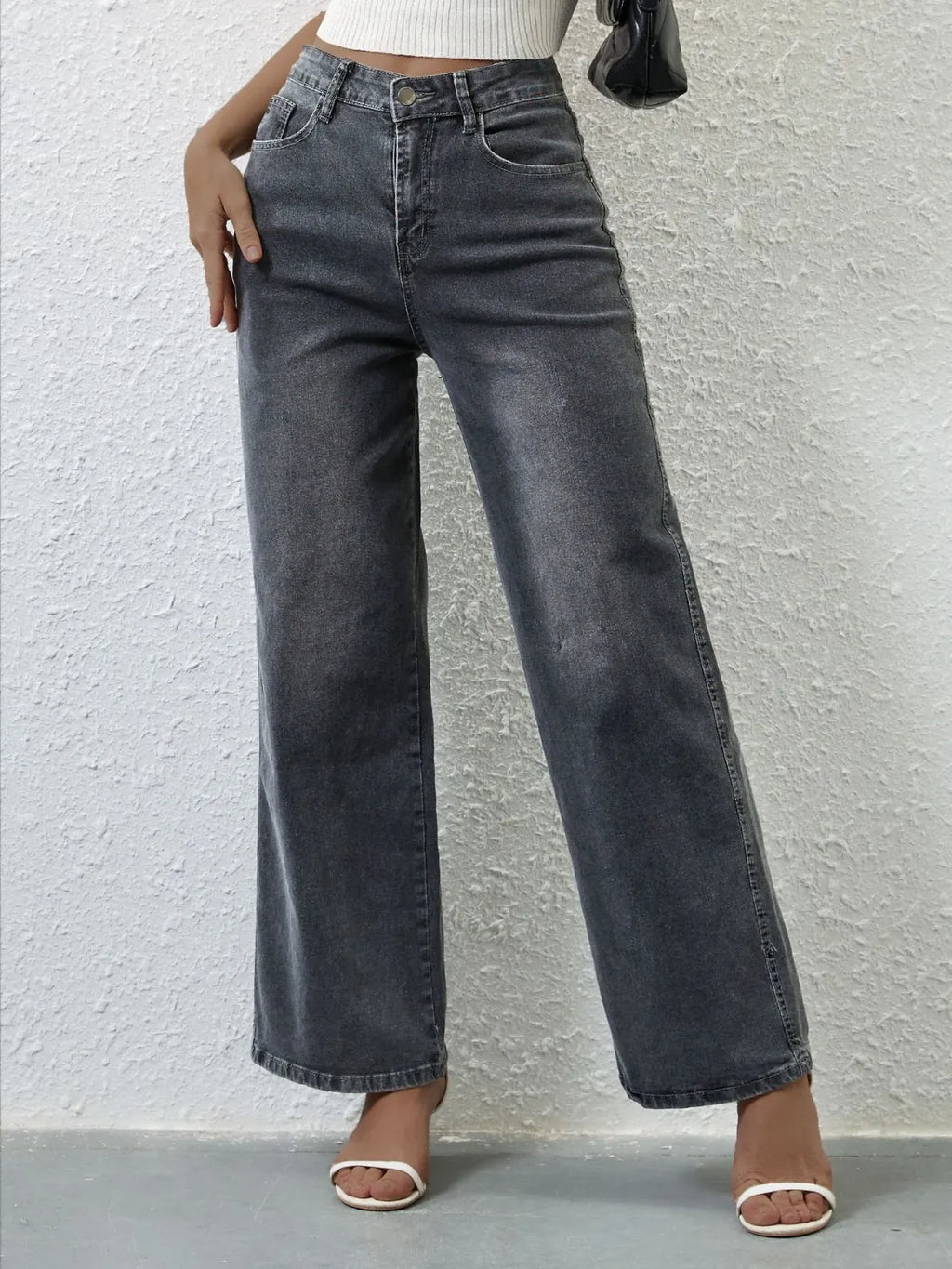 High Rise Wide Leg Jeans (10)