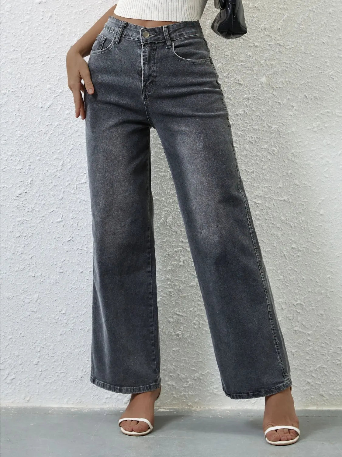 High Rise Wide Leg Jeans (10)